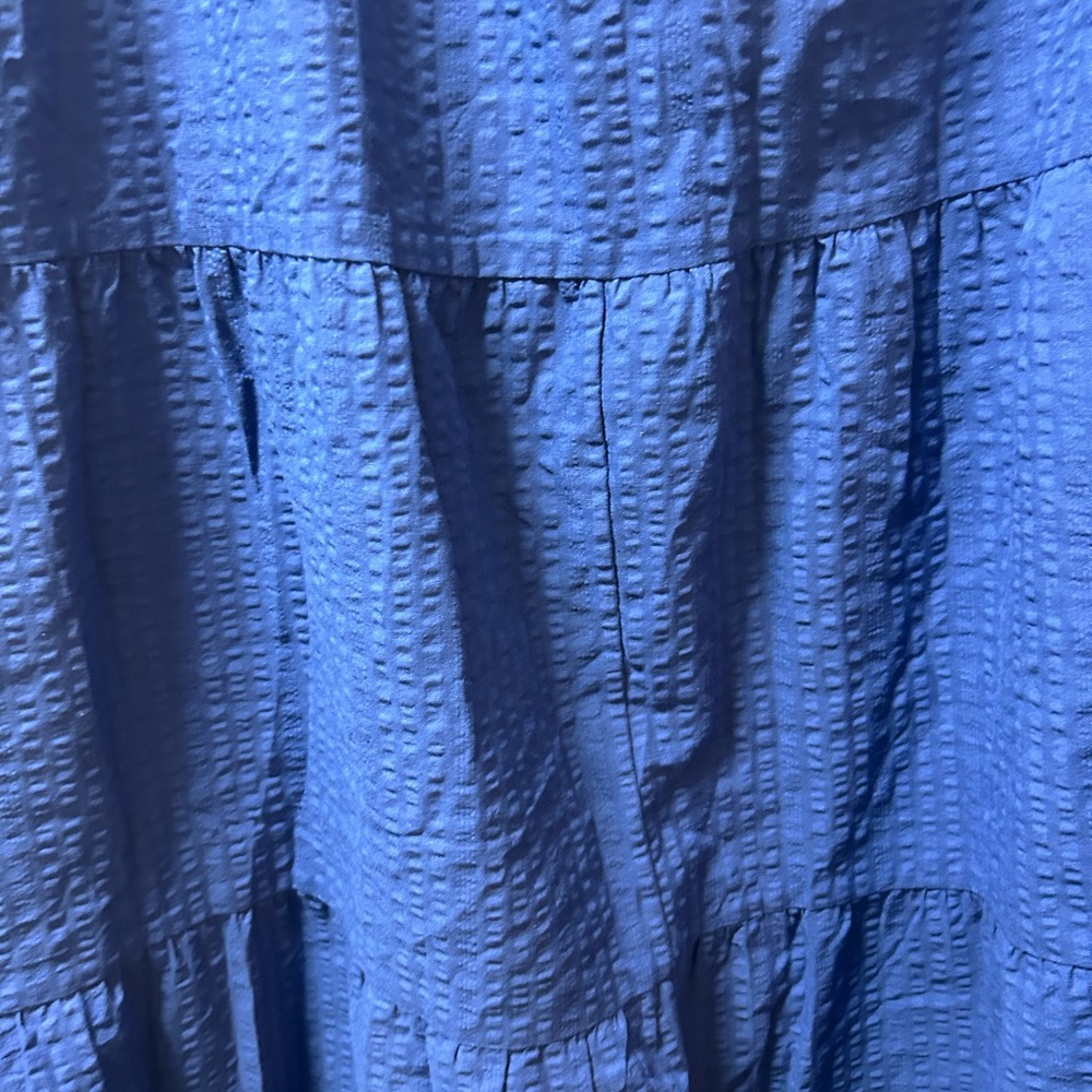Elegant Blue Tiered Skirt NWOT 4x - Picture 4 of 5